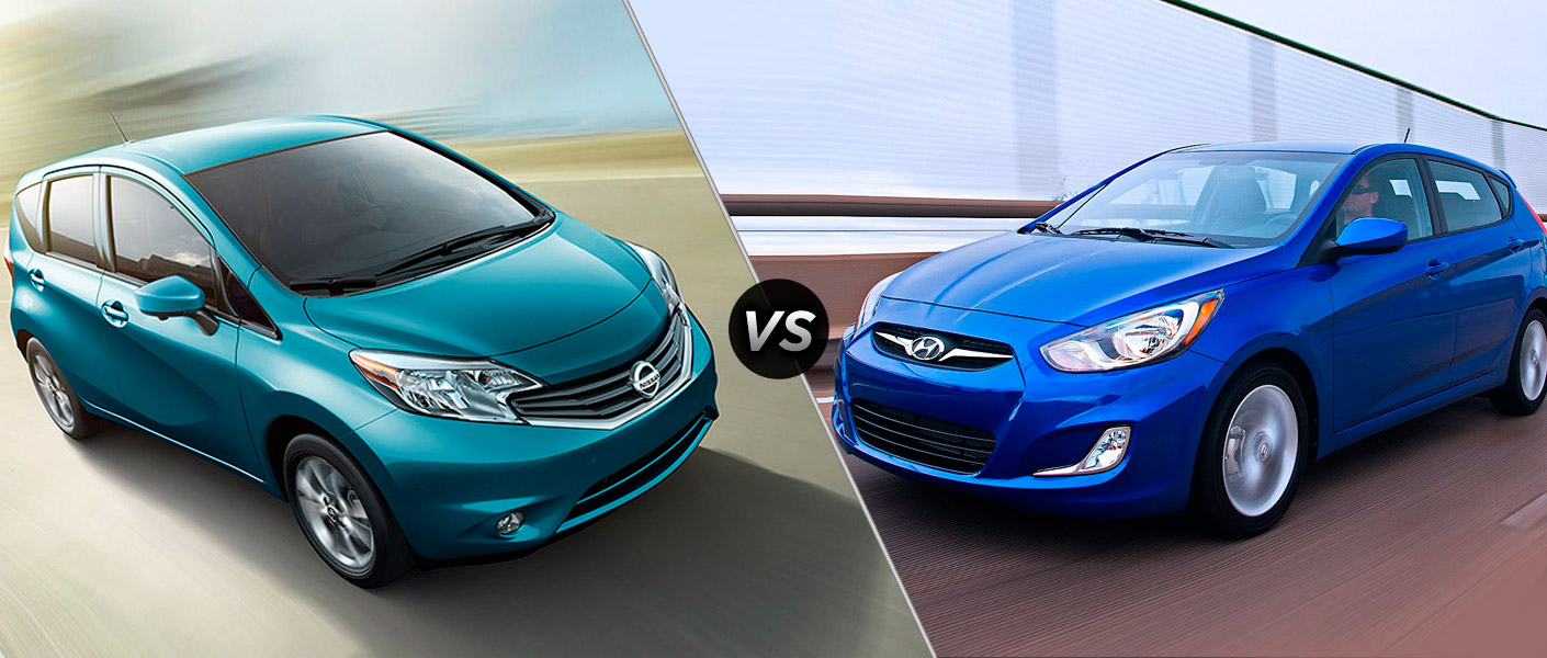 Nissan versa vs hyundai accent blue #5