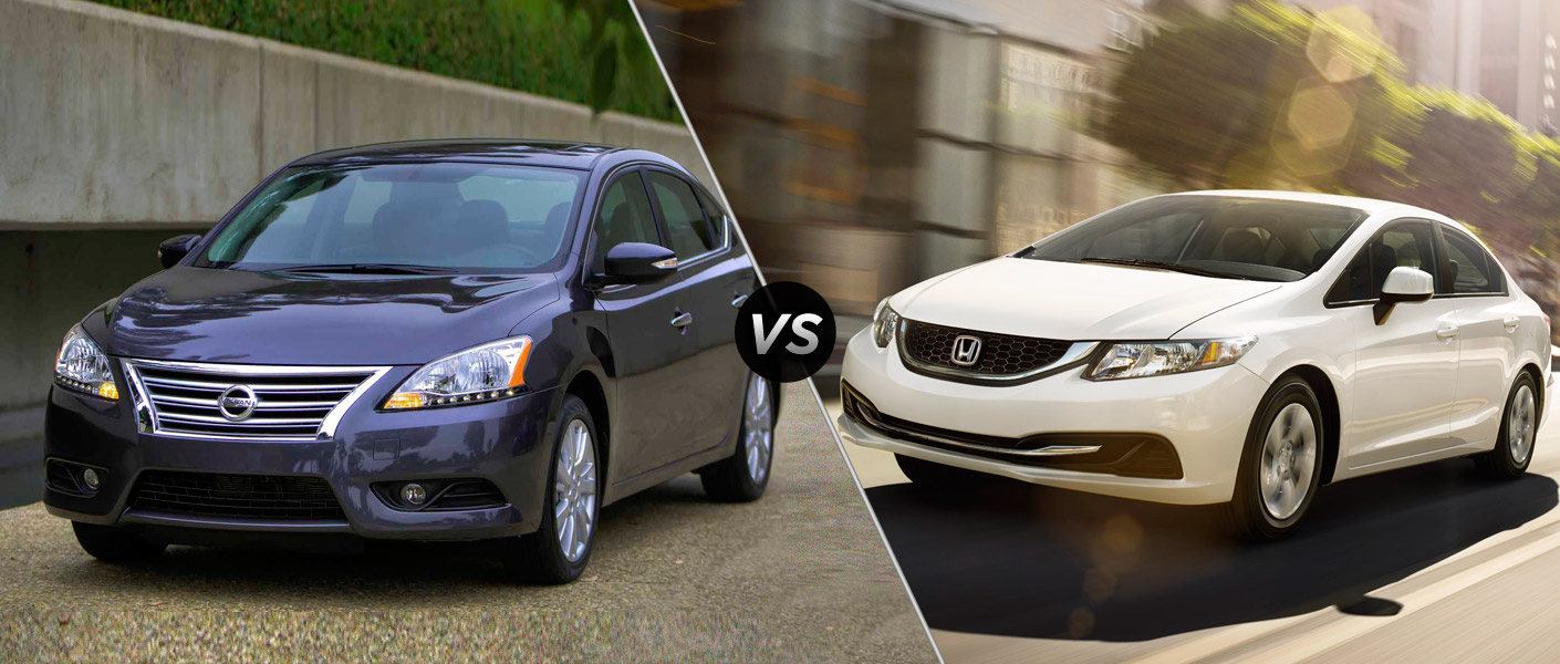 2008 Nissan sentra vs honda civic #4