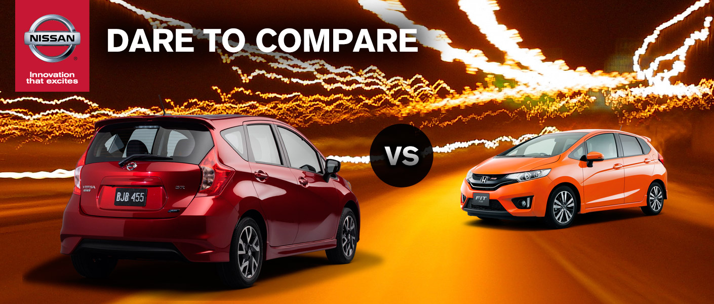 Nissan versa hatchback vs honda fit #7