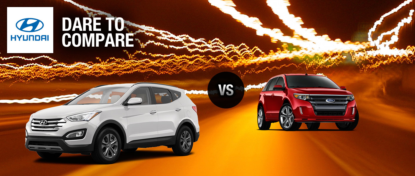 2014 Hyundai Santa Fe vs 2014 Ford Edge