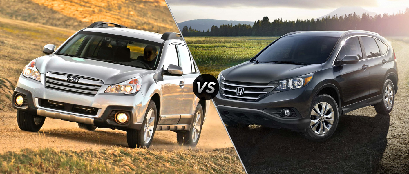 Subaru outback vs honda cr v #5