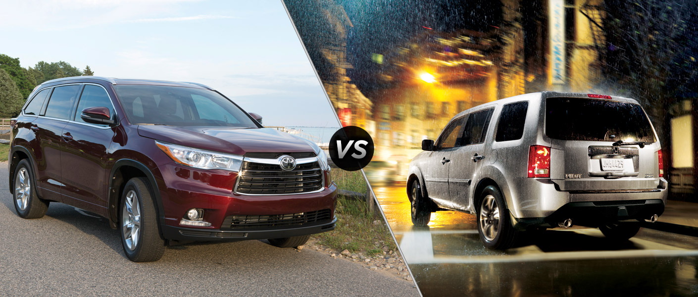 Honda pilot vs toyota highlander youtube #2