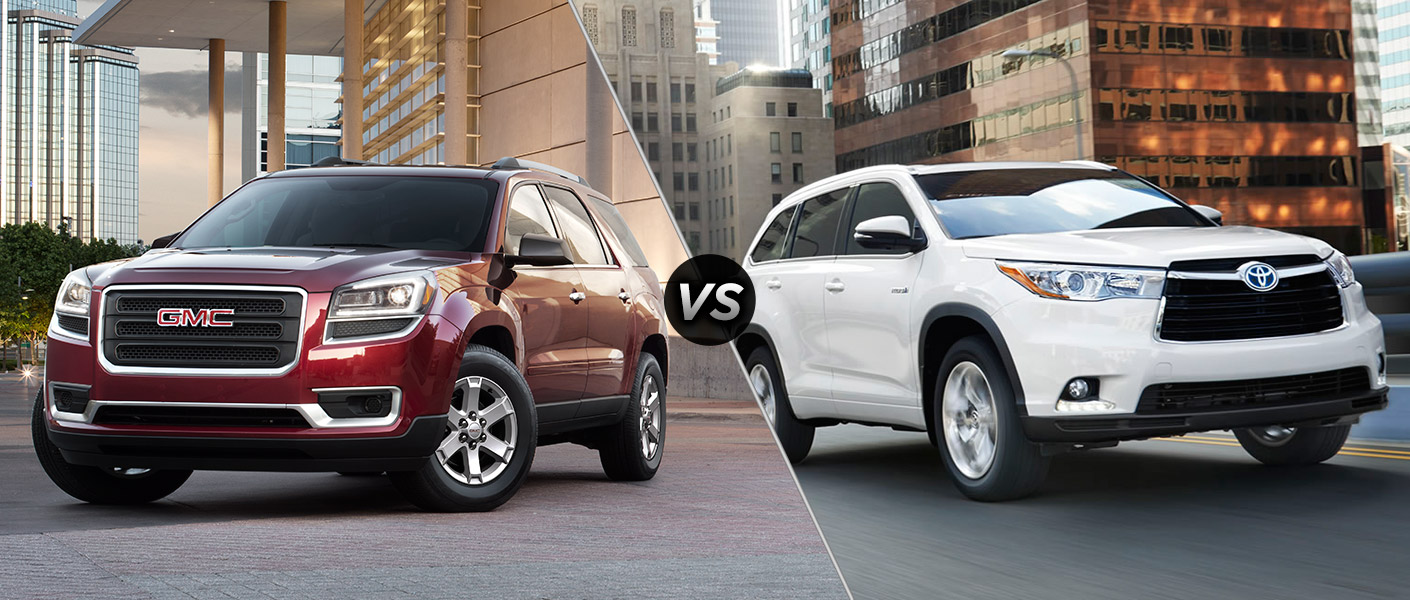 Gmc acadia vs highlander #3