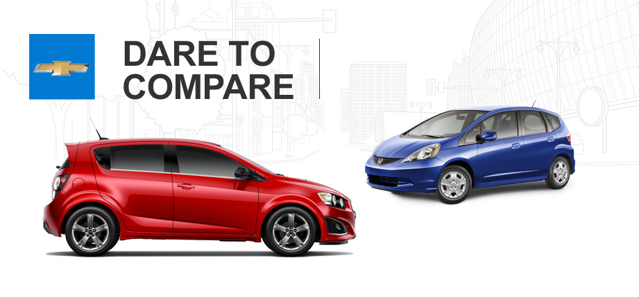 Chevy sonic vs honda fit #7