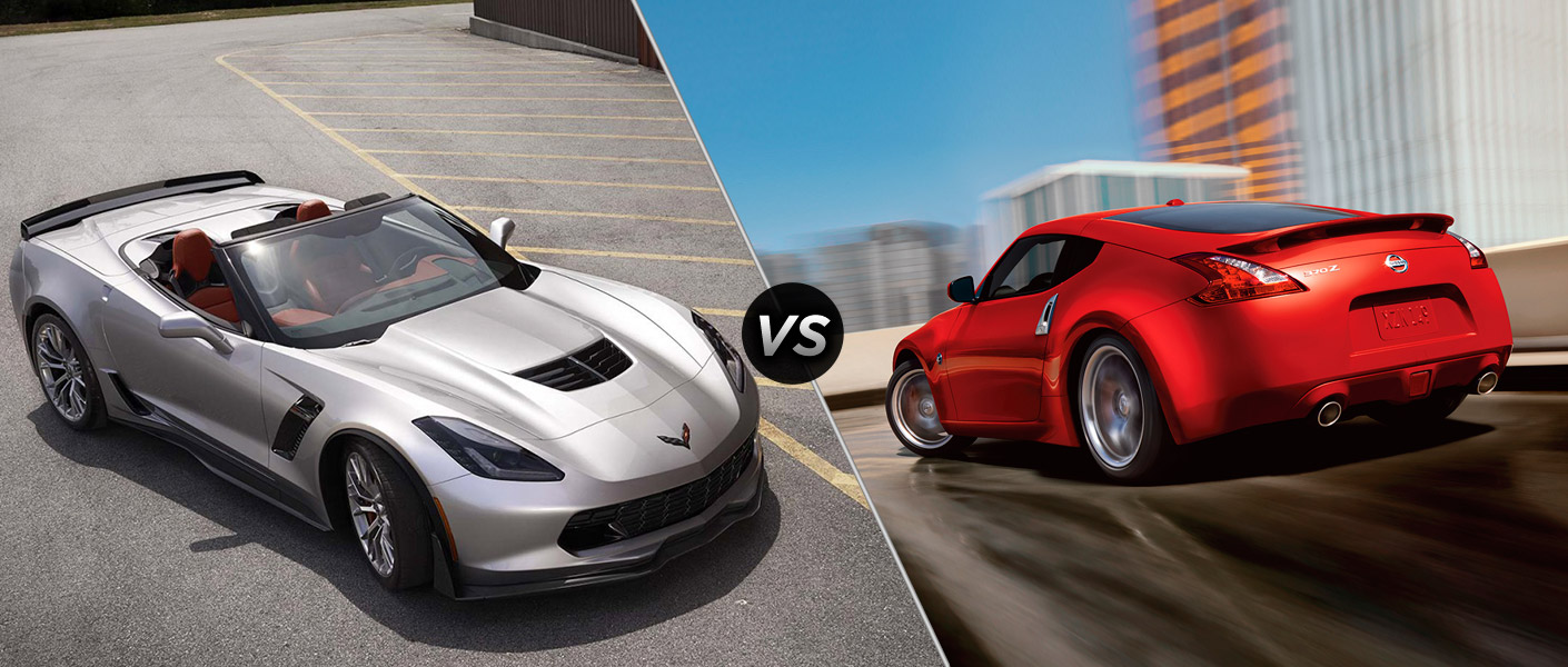 Nissan 370z vs chevy corvette #8