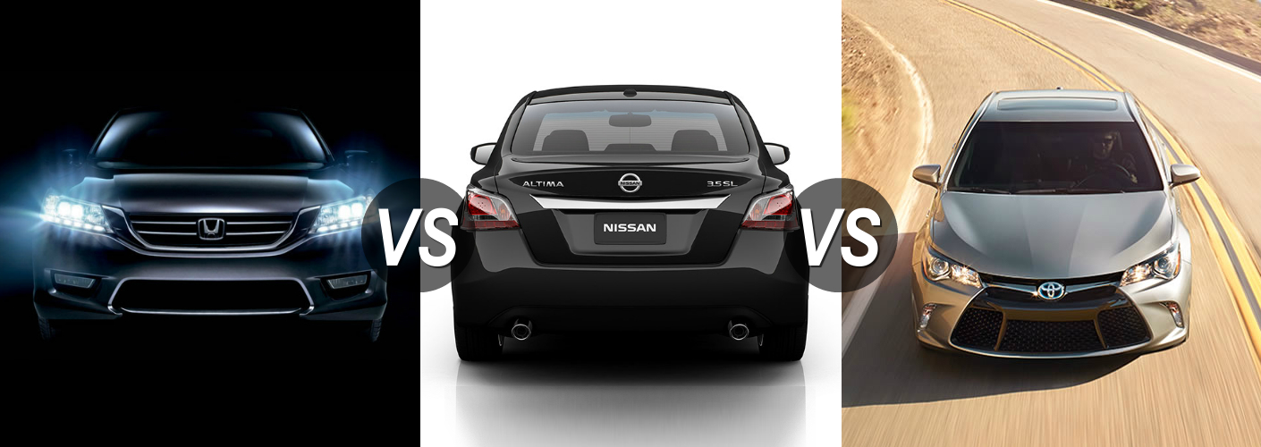 Honda accord versus toyota camry versus nissan altima #3