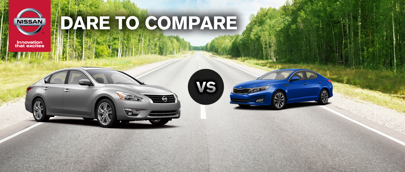 Nissan altima compared to kia optima #7