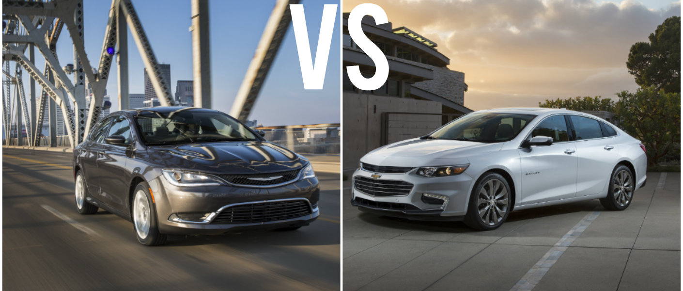 Compare chevy malibu and chrysler 200 #1