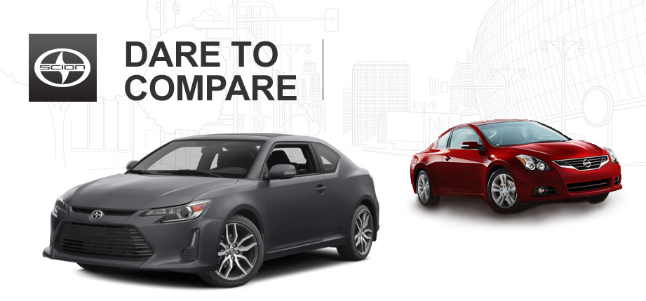 Compare scion tc nissan altima coupe #4