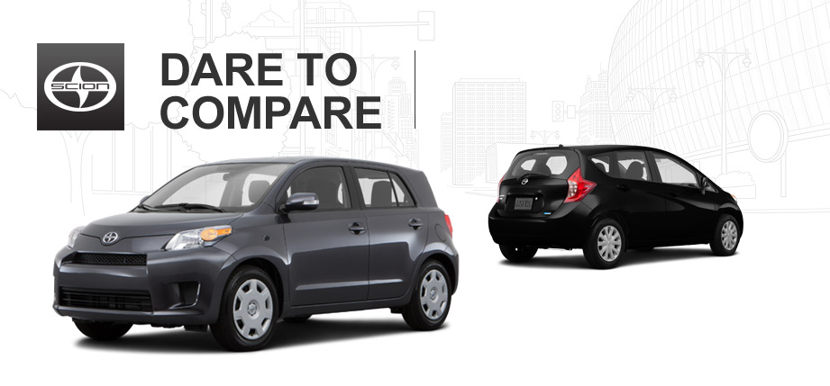 Compare scion xd nissan versa #3