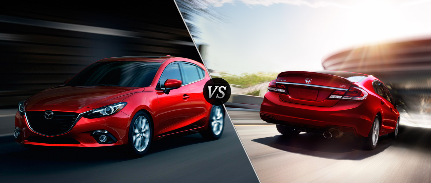 Compare mazda 3 vs honda civic #1