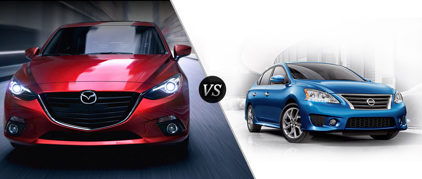 Nissan sentra compared to mazda 3 #1