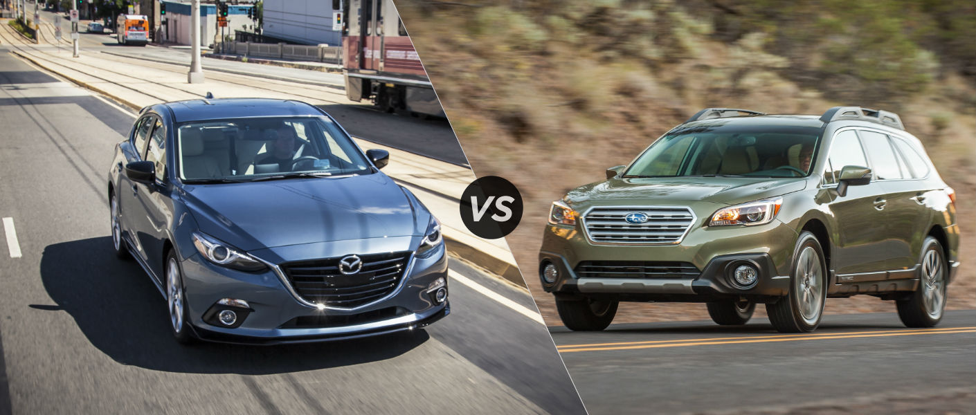 2016 Mazda 3 Hatchback vs 2016 Subaru Outback 2016 Mazda 3 Hatchback vs 2016 Subaru Outback