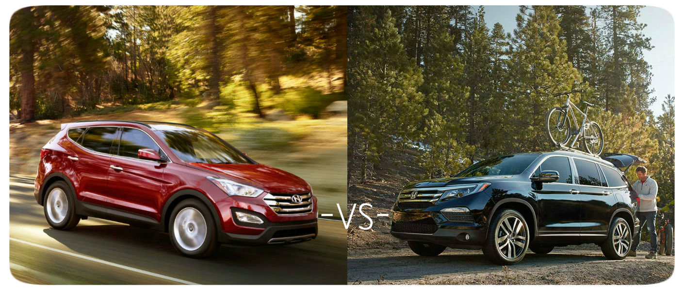 Honda pilot vs hyundai santa fe #7