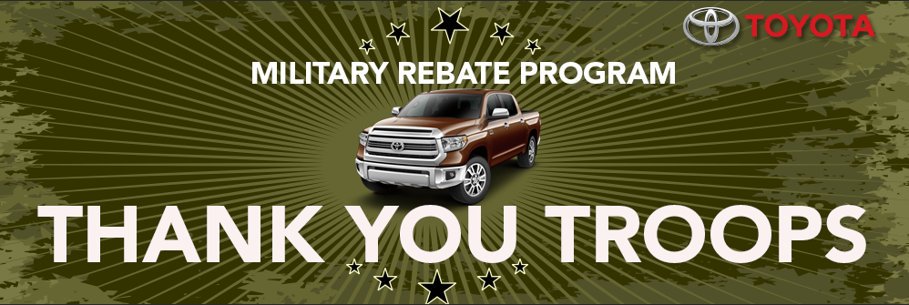 toyota military rebate #6