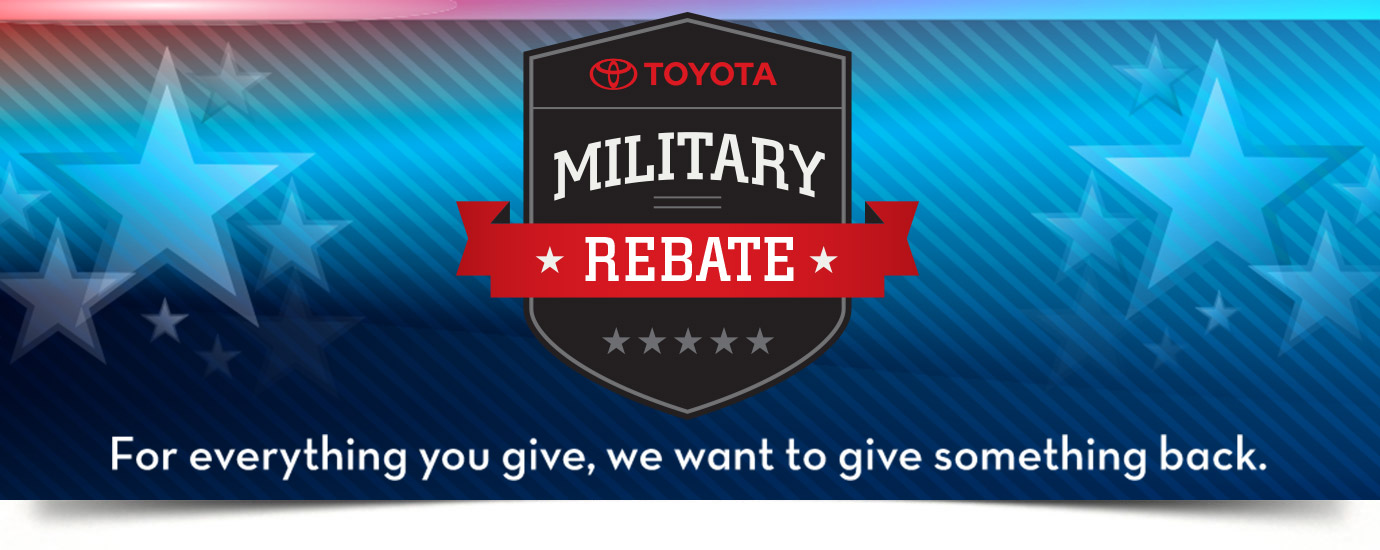 Toyota Military Rebate Program