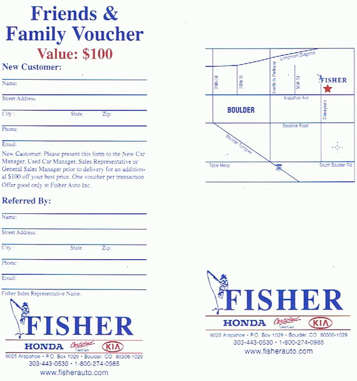 Friends and Family Voucher