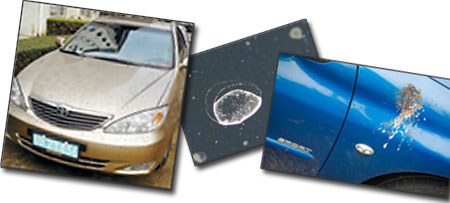 Exterior damage