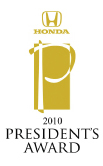 Jackson Honda Dealer Presidents Award