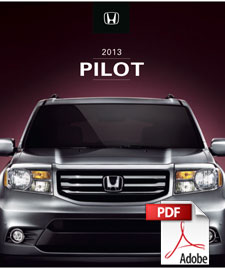 2013 Honda pilot brochure