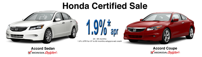 Honda Certified Accord Sale Jackson