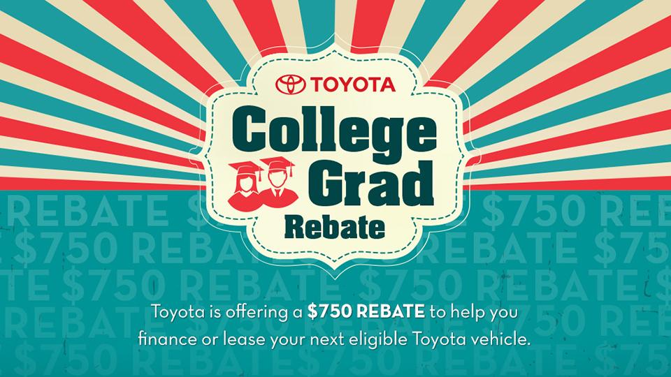 Toyota college grad rebate program 2014